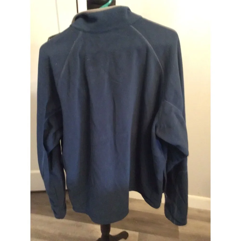 Columbia XL mens Zip up Fleece jacket Blue Front Zip Pockets